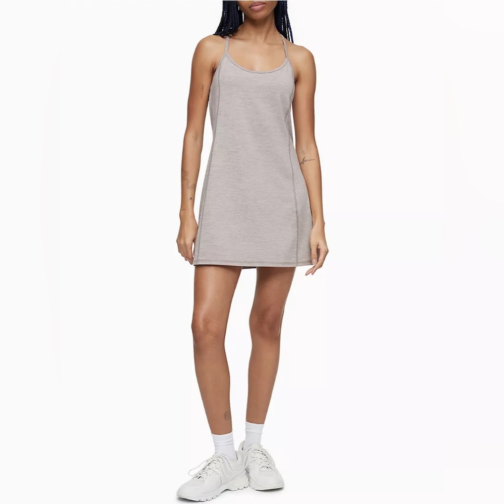 NWT CALVIN KLEIN Performance Strappy Tank Dress size L Moonrock